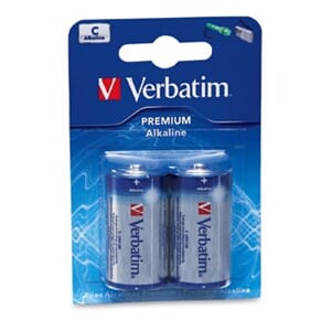 BATTERI LR14 / C (2) VERBATIM ALKALINE 1,5V