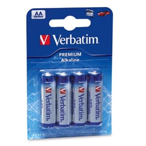 BATTERI AA / LR6 (4) VERBATIM ALKALINE 1,5V