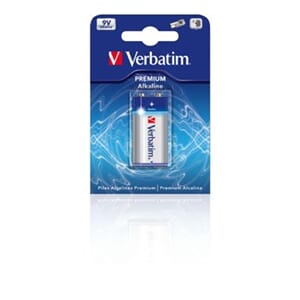 BATTERI 9V VERBATIM ALKALINE