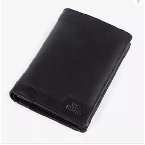 LOMMEBOK MEDIUM SVART SKINN THE MONTE