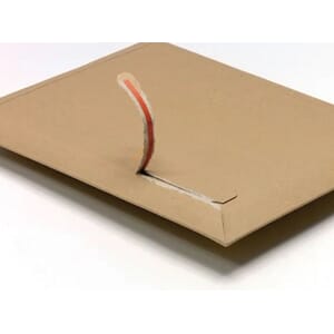 KONVOLUTT PAPP A4 353x250 MM BRUN, SELGES ENKELTVIS