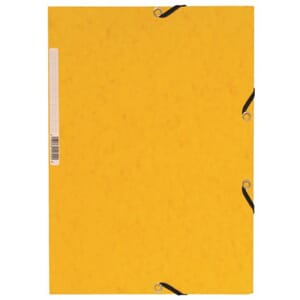 STRIKKMAPPE A4 3 KLAFFER GUL