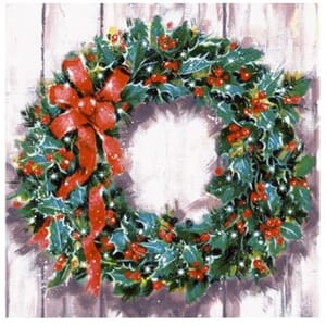 SERVIETT PAPPSTARS 33CM KRANS (20 STK)