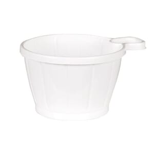KAFFEKOPP PLAST M/HANK 21CL HVIT (50)