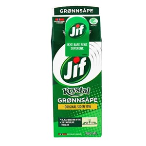 GRØNNSÅPE  KRYSTAL100% NATURLIG PLANTEOLJER 0,75L