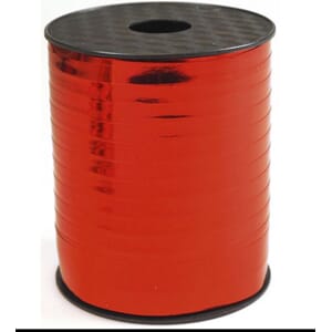 GAVEBÅND 250Mx10M METALLIC RØD
