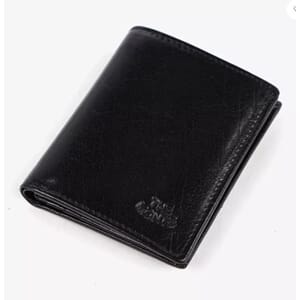 LOMMEBOK KORTHOLDER SORT SKINN THE MONTE