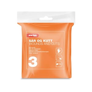 SNØGG INNHOLDSPOSE 3 SÅR OG KUTT