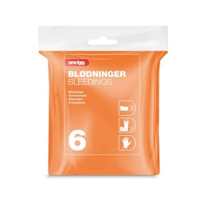 SNØGG INNHOLDSPOSE 6 BLØDNINGER