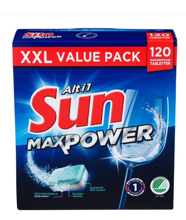 SUN ALT I 1 MAXPOWER 120TABLETTER - Skjeldestad Kontorspar Sogndal ...