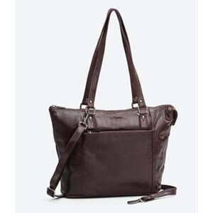 HÅNDVESKE MEDIUM BRUN SKINN THE MONTE