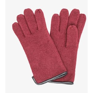 HANSKE DAME VINRØD STR M TOVET ULL HANDSKKOMPANIET