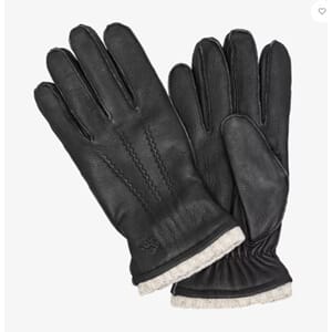 HERREHANSKE SORT STR 9 HJORTESKINN HANDSKKOMPANIET