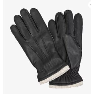 HERREHANSKE SORT STR 10,5 HJORTESKINN HANDSKKOMPANIET