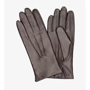 DAMEHANSKE BRUN STR 7,5 LAMMESKINN FOR AV LAMMEPELS HANDSKKO